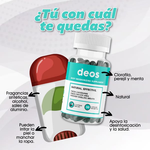Deos - El Original - No más vergüenzas - Elimina naturalmente el mal olor