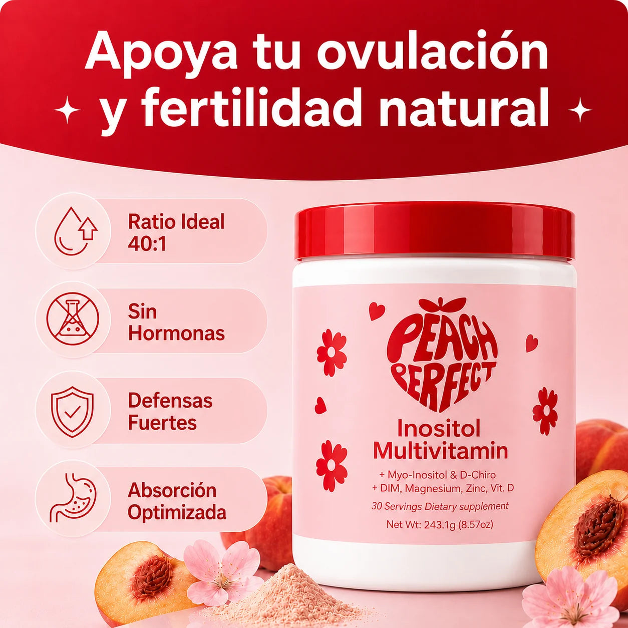 Inositol Complex - Fórmula Completa– | Preparación para la Maternidad (243g)