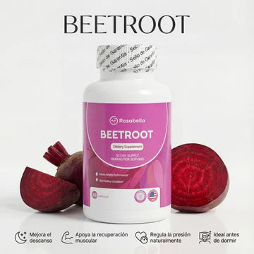 BeetRoot Rosabella® x 60 Cápsulas Orgánicas - Raíces de Remolacha