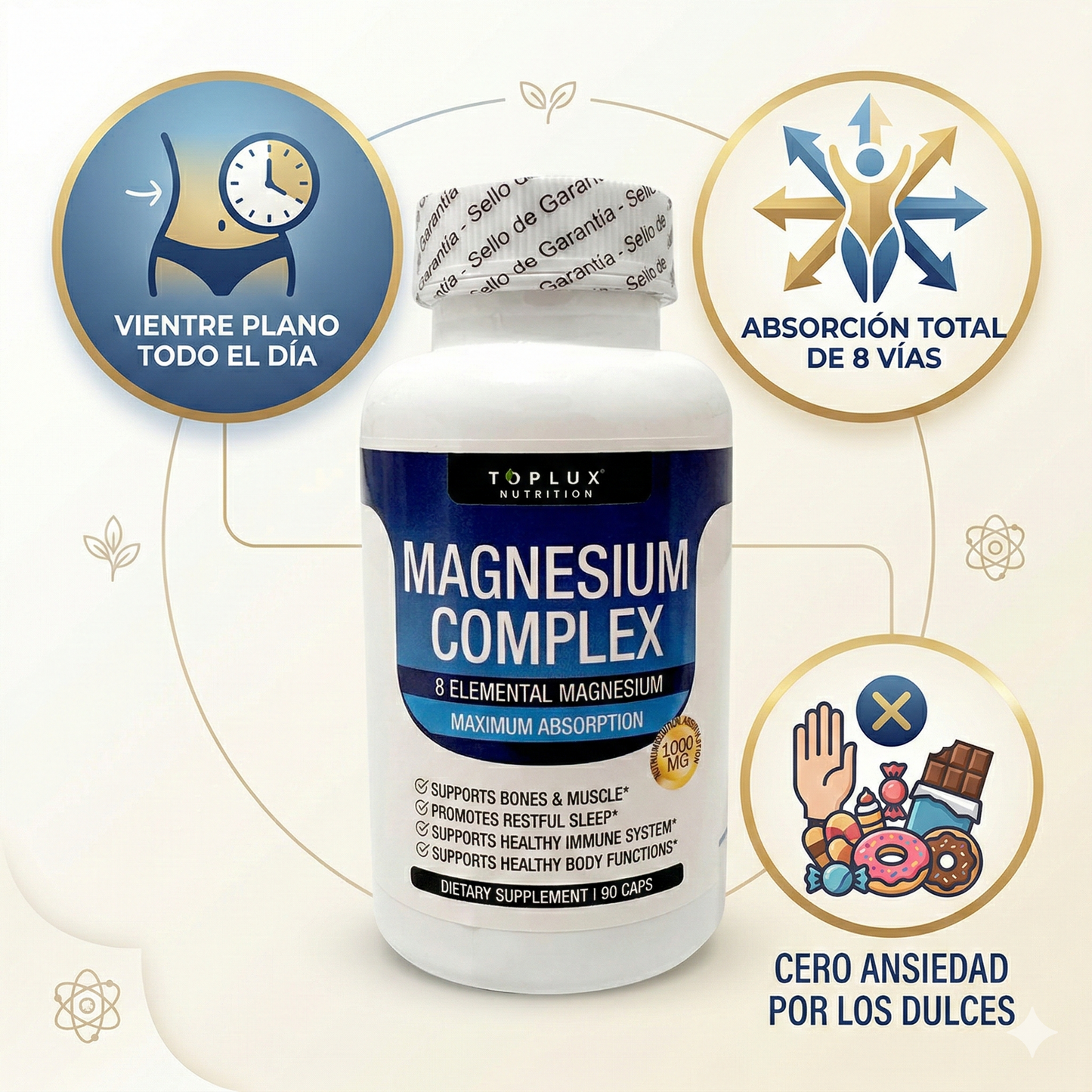 Complejo de Magnesio de 8 Vías - Mejora tu digestión y reduce la inflamación